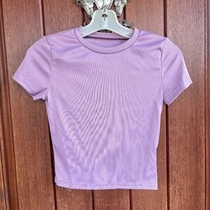 Shein Fitted Purple Top